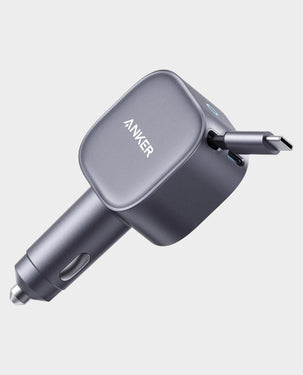 ANKER | Nano Car Charger with Built-in Retractable USB-C Cable 75W USB-C Gray | A2738HA1