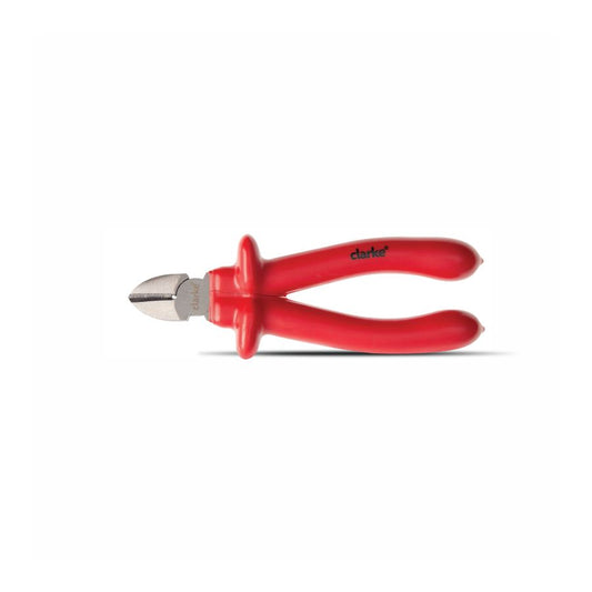 CLARKE | Side Cutter Insulated 7 inch 1000V with Nickel Chromium steel and Insulated Red Color Triple Layer Handle | SCI7C