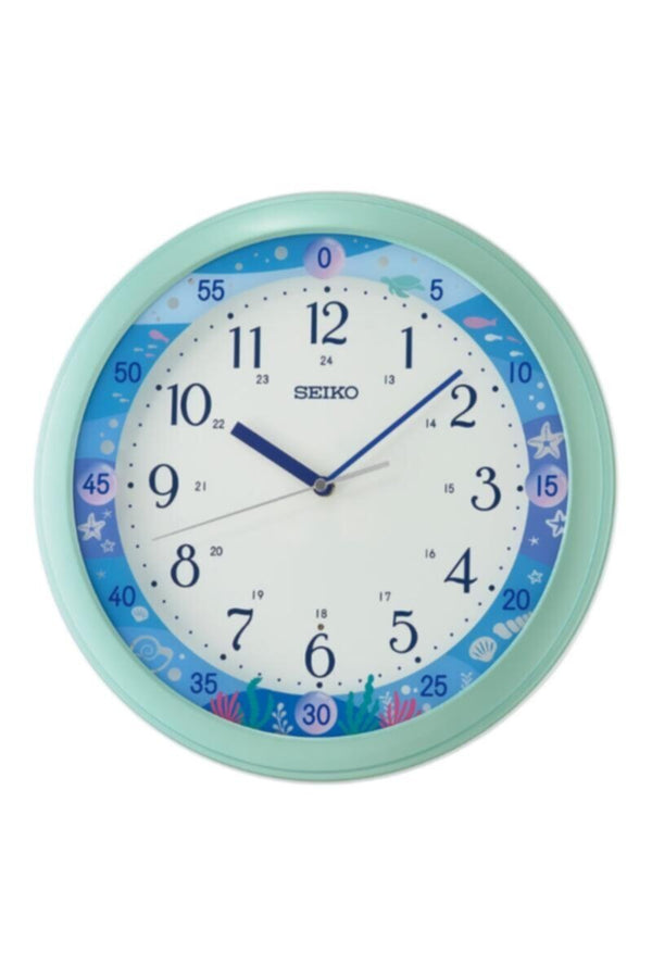 SEIKO | Round 33 cm Dial Wall Clock White For Kid's Room | QHA010ML