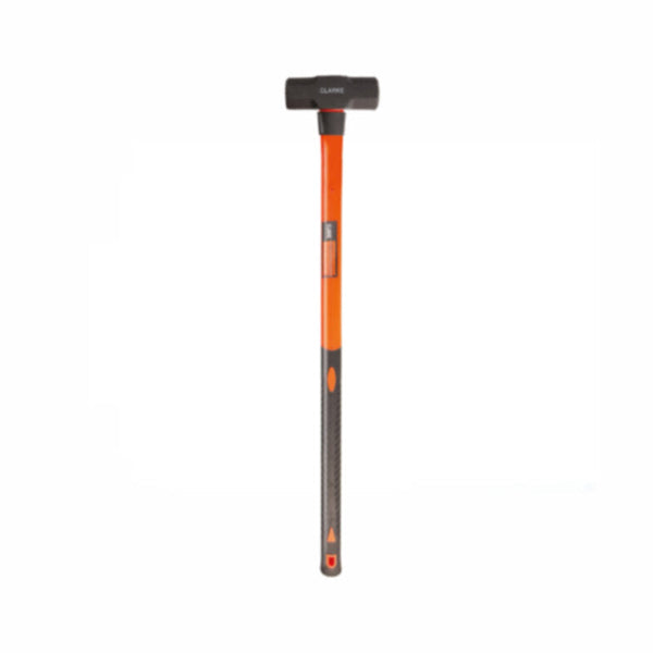 CLARKE | Sledge Hammer 10Lbs with Orange/ Black Shatter Proof Fiberglass Handle & Steel Head | SH10FC