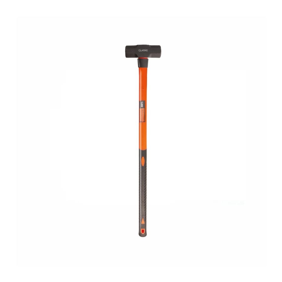 CLARKE | Sledge Hammer 14Lbs with Orange/ Black Shatter Proof Fiberglass Handle & Steel Head | SH14FC