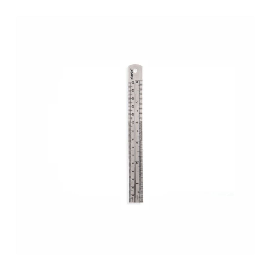 CLARKE | Steel Ruler 18" Thick Stainless Steel with Rounded Corner | SR18C