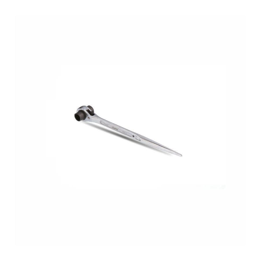 CLARKE | Scaffolding Ratchet Spanner 17mm x 21mm Carbon Steel Handle & Reverse Mechanism | SS17X21C