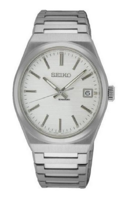 SEIKO | Classic Quartz White Dial Men's Watch | SUR553P1