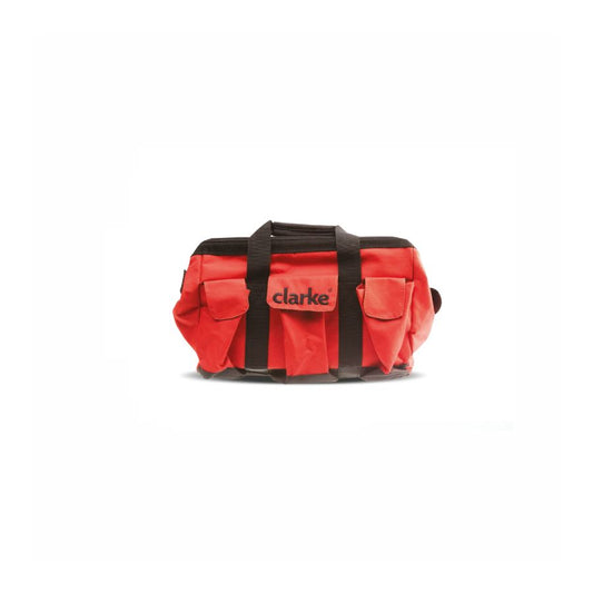 CLARKE | Tool Bag 450 x 270mm, 24 Pockets, Red & Black Color with Tough Wear Resistant Plastic | TBZC