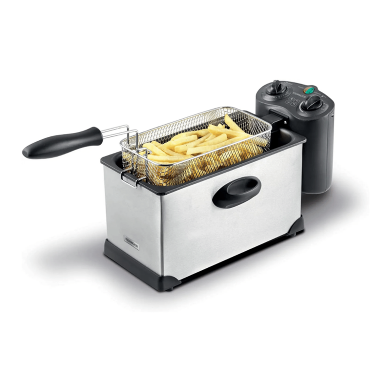 KENWOOD | Deep Fryer 3L 2000W With View Window And Stainless Steel Lid Dfm50 Silver/Black | 00C462000KEAS