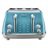 DELONGHI | Icona Capitals Azure Vintage Style 4 Slice Toaster CTZS 4003.AZ | 230140077