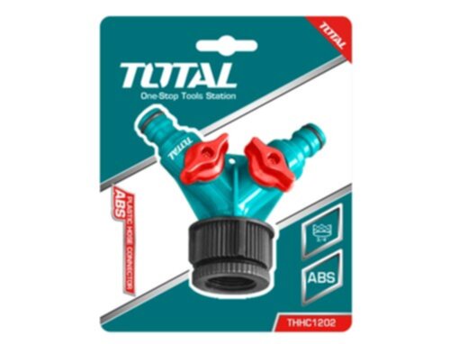 TOTAL | Plastic 2-Way Hose Connector | THHC1202