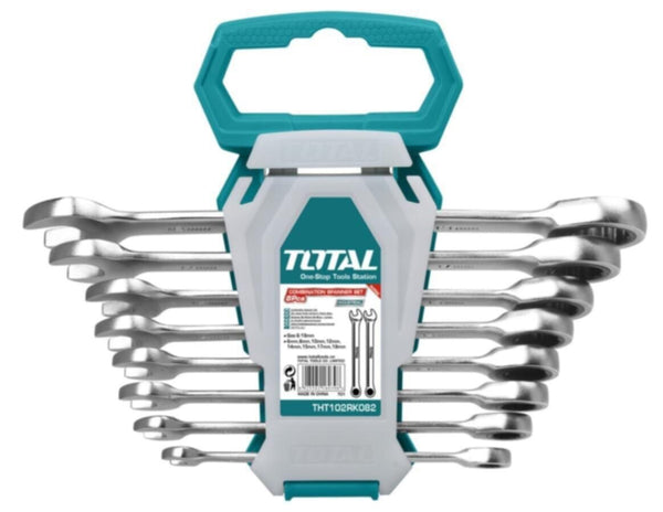 TOTAL | Ratchet Spanner Set 8 Pcs THT102RK086