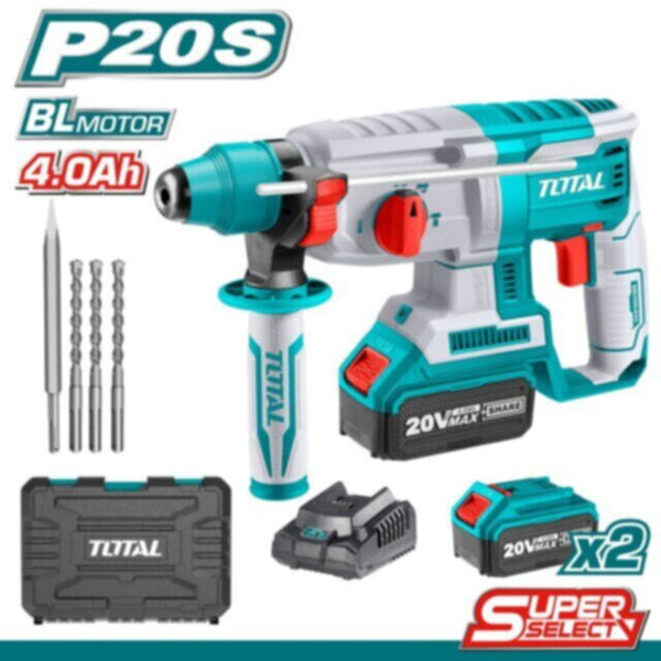 TOTAL | Lithium-Ion Rotary Hammer 20V / 4Ah | TRHLI202287