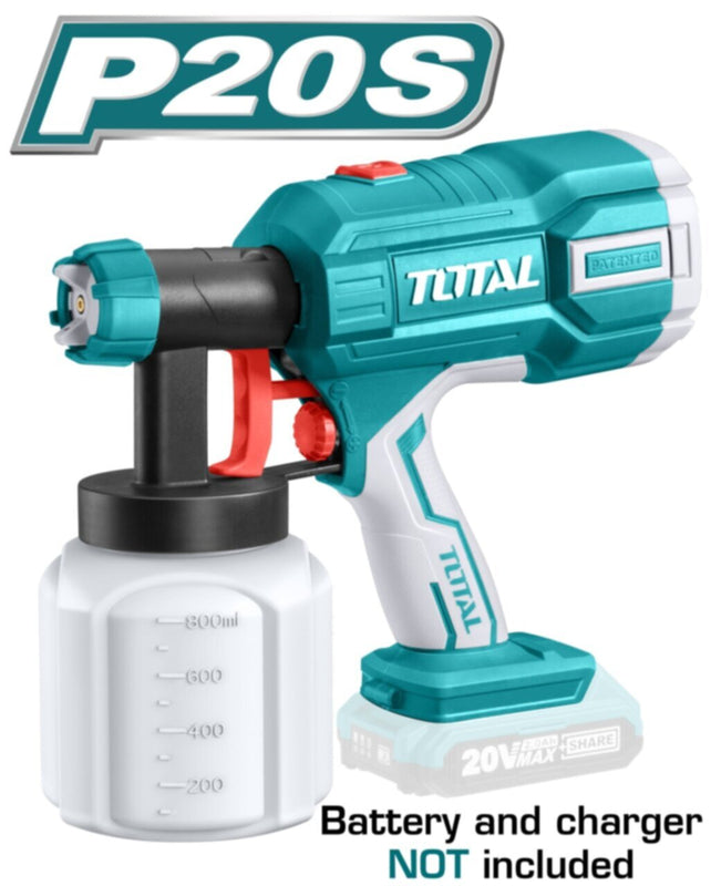 TOTAL | Spray Gun Li-ion 20V | TSGLI2001