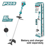 TOTAL | Lithium String Trimmer and Brush Cutter 20V | TSTLI20028