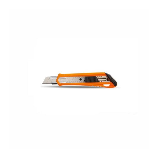CLARKE | Utility Knife 18mm Orange/Black Body & auto lock mechanism with Blade | UKC