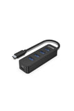 UNITEK | USB 3.0 Type-C to USB 4 Port HUB withType-C Charging Port | H1117B