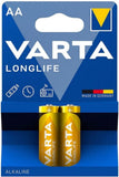 VARTA | Longlife 2 AA Alkaline Batteries | AVAVA41061014