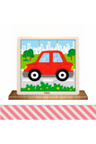 VIGA | Wooden 9 Piece Puzzle  - Car | 51444