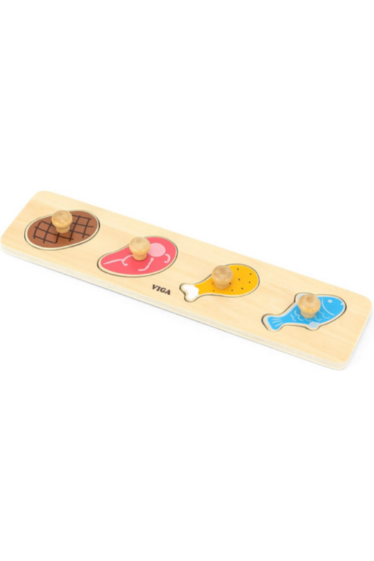 VIGA | Flat Puzzle - Meat & Fish Rectangular | 44533