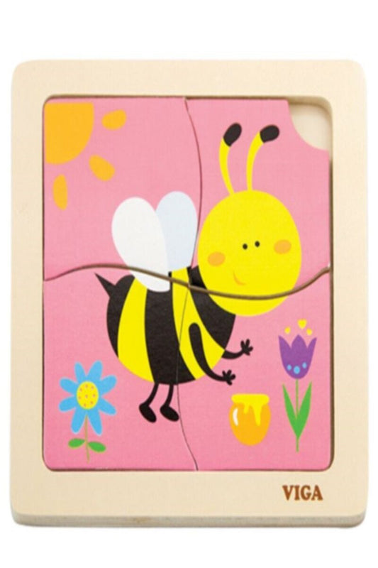 VIGA | Handy Flat Puzzle - Bee | 50138
