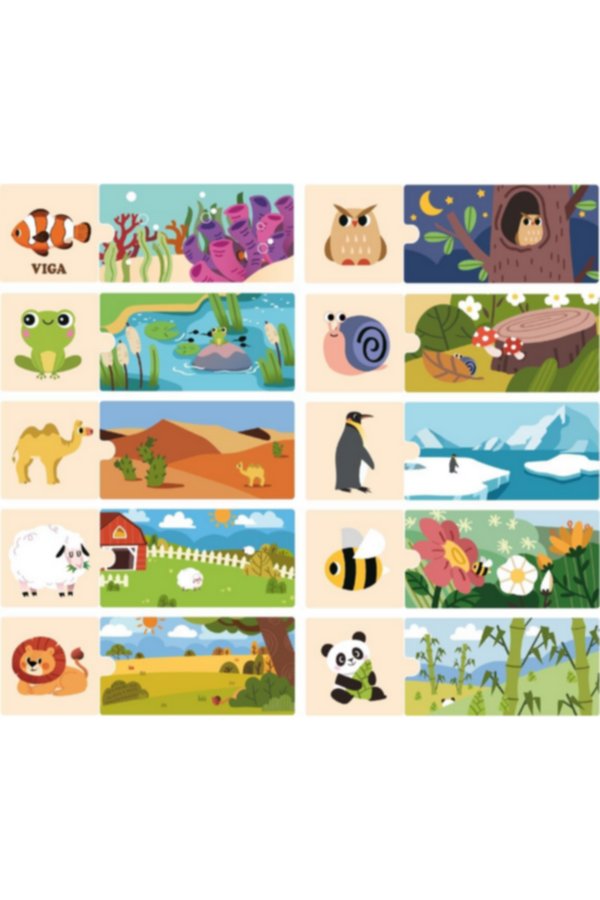 VIGA | My Home Puzzle Set With Animals | 44675