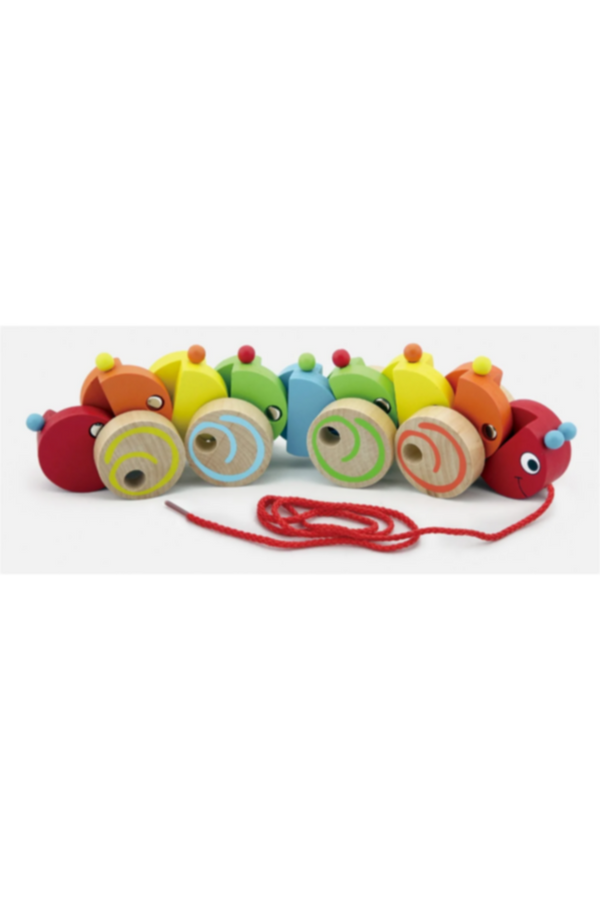 VIGA | Wood Pull Along - Caterpillar | 59950