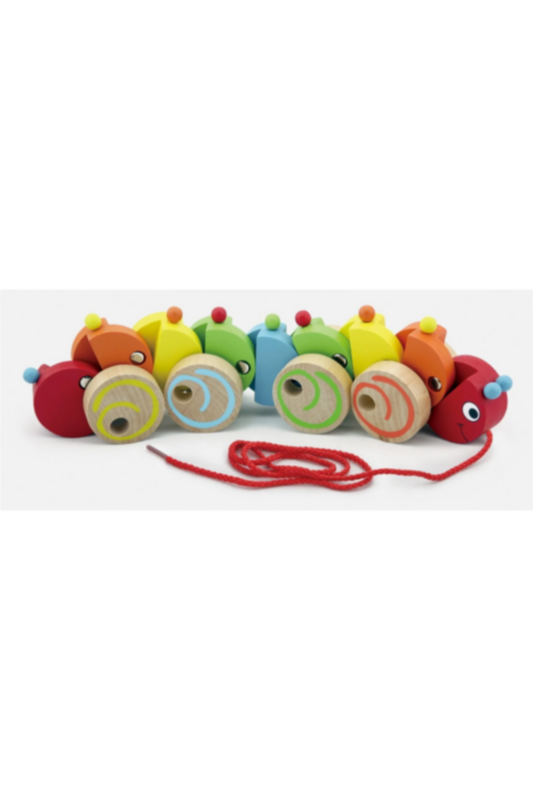 VIGA | Wood Pull Along - Caterpillar | 59950
