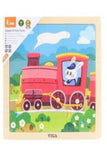 VIGA | Wooden 9-Piece-Puzzle - Train | 44631