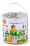 VIGA | Wooden Blocks - 50 pcs Zoo | 50286