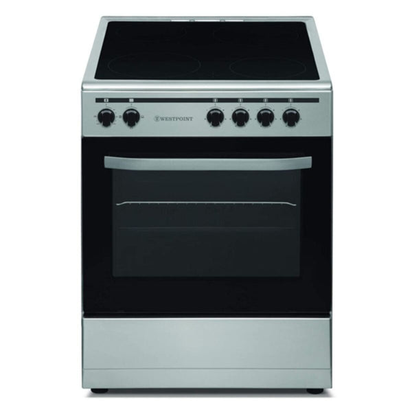 WESTPOINT | Vitro Ceramic Electric Cooker 4 Hobs Silver | WCAM6640E1