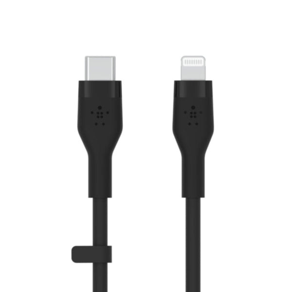 BELKIN | BOOST-'CHARGE Flex USB-C Cable with Lightning Connector 1m Black | CAA009BT1MBK