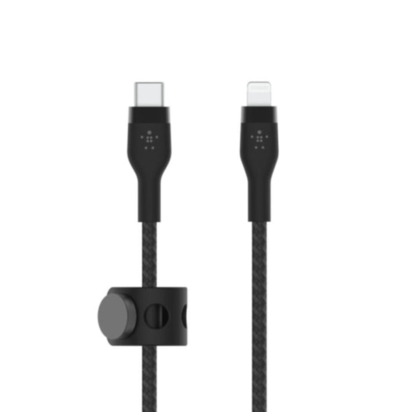 BELKIN | BOOST-'CHARGE Pro Flex 15W Usb-C Braided Silicone with Lightning 1M Black for Iphone & Ipad | CAA011BT1MBK