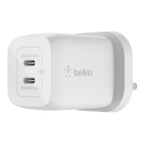 BELKIN | BOOST CHARGE PRO Dual USB-C GaN Wall Charger with PPS 65W White | WCH013myWH