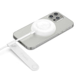 BELKIN | BOOST-'CHARGE Magnetic Portable Wireless Charger Pad 7.5W MagSafe Compatible For iPhone 13 / iPhone 12 White | WIA005btWH