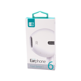 HEATZ | Single Ear Phone 3.5Mm Connector White | ZE1006 / ZE05